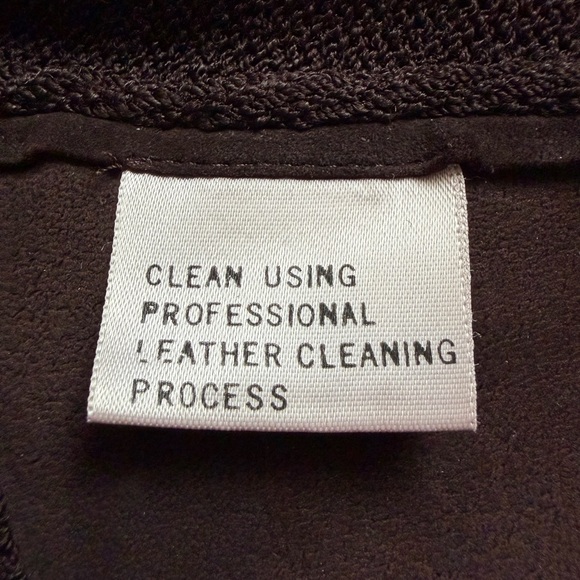 ✨ St. John Collection Knit & Suede Brown Blazer Jacket with Gold Tone Chain Trim - Picture 15 of 16